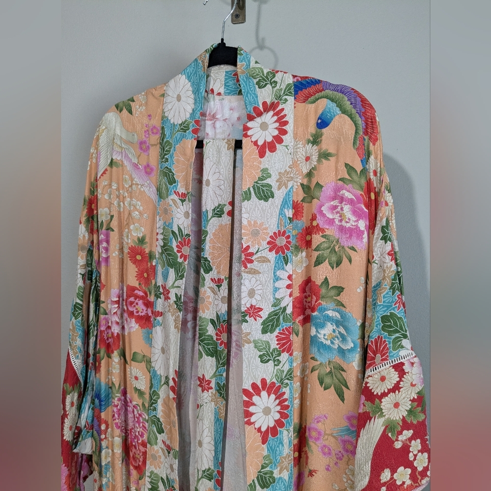 Spell And The Gypsy Collective Delilah Maxi Kimono Ruby OS Floral Boho - Picture 5 of 15